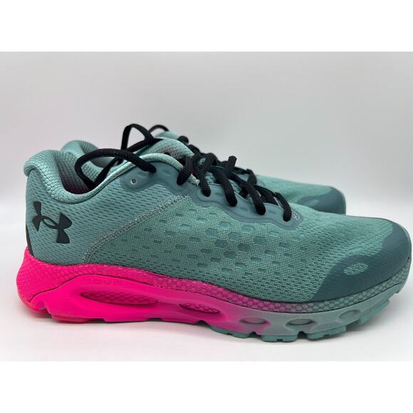Under Armour HOVR Infinite 3 Daylight Teal Pink Miami Green Men's Size 10 - Picture 12 of 12